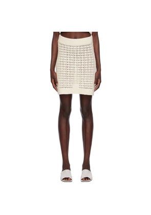 LESET Off-White Lucy Miniskirt