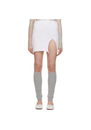 OPEN YY White Vented Miniskirt