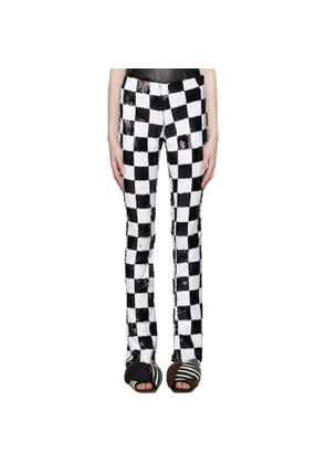 Marques Almeida Black & White Check Trousers