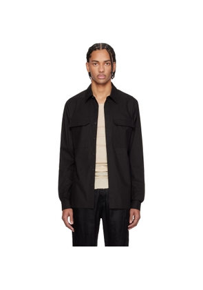Rick Owens Black Temple Work Shirt