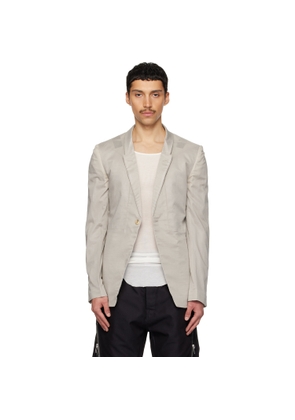 Rick Owens Off-White Temple Fogpocket Soft Soft Blazer