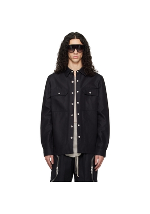 Rick Owens Black Temple Outer Shirt