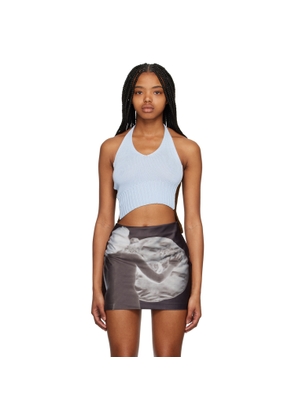 ELLISS Blue & Brown Asymmetric Camisole