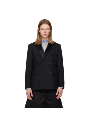 sacai Black Suiting Blazer