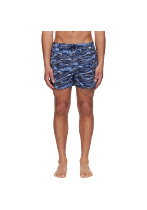 Paul Smith Blue Waves Swim Shorts