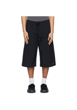 ERL Black Long Woven Shorts