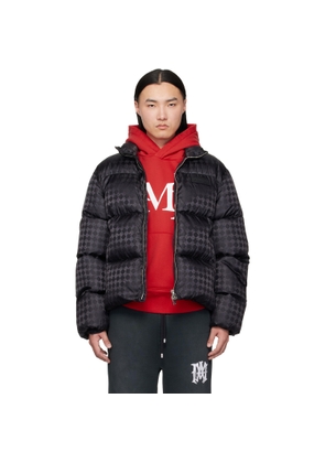 AMIRI Black MA Quad Jacquard Down Jacket