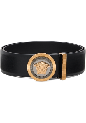 Versace Black Medusa Biggie Leather Belt