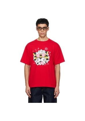 Kenzo Red Kenzo Paris 'KENZO Wild Tiger' Oversized T-shirt