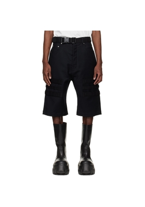 Rick Owens Black Temple Cargo Geth Shorts