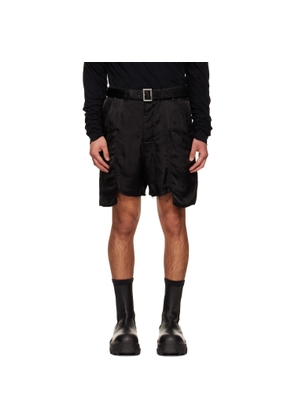 Rick Owens Black Temple Stefan Cargo Shorts