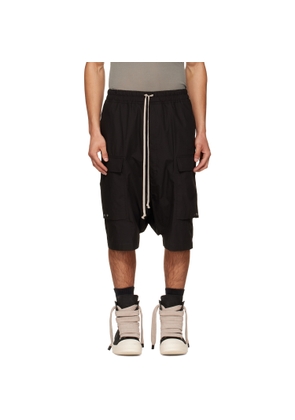 Rick Owens Black Temple Pods Cargo Shorts