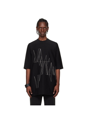 Rick Owens Moncler + Rick Owens Black Jumbo SS T-shirt