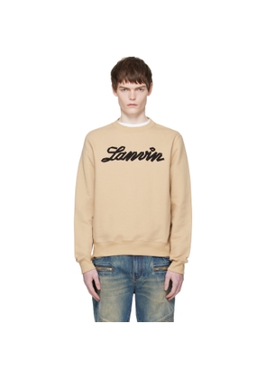 Lanvin Tan 'Lanvin Ribbon' Sweatshirt