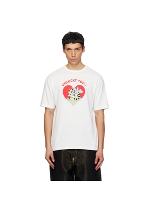 Kenzo White Kenzo Paris 'KENZO Cartoon Classic' T-shirt