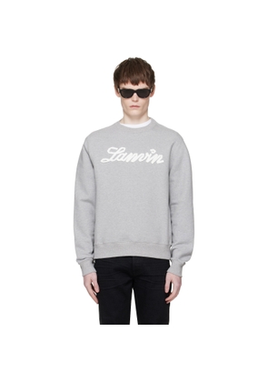 Lanvin Gray 'Lanvin Ribbon' Sweatshirt