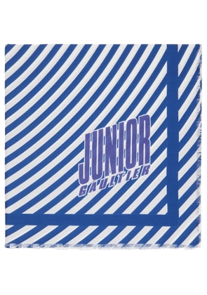Jean Paul Gaultier Blue & White 'The Target' Cover-Up Scarf