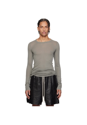 Rick Owens Gray Temple Rib LS T-shirt