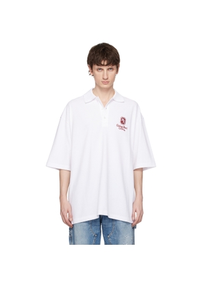 AMIRI White 'MA Chateau' Polo