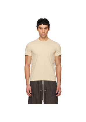 Rick Owens Beige Temple Short Level T-shirt