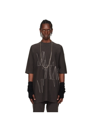 Rick Owens Moncler + Rick Owens Brown Jumbo SS T-shirt