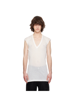 Rick Owens Off-White Temple Deep V SL T-shirt