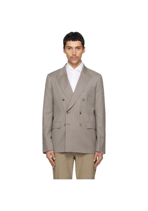 Paul Smith Taupe Striped Blazer