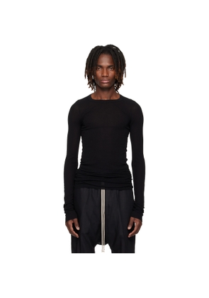 Rick Owens Black Temple Rib LS T-shirt