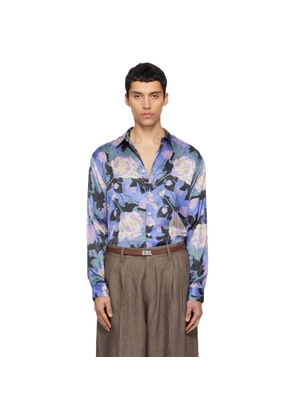 ERL Purple Flowers Shirt