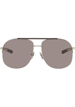 Gucci Silver Navigator Sunglasses