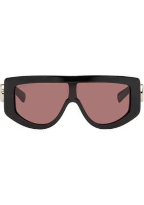 Gucci Black Rectangular Frame Sunglasses