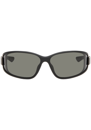 Gucci Black Lettering Mountain Pack Sunglasses