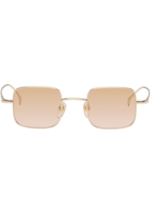 Gucci Gold Institutional Logo Sunglasses