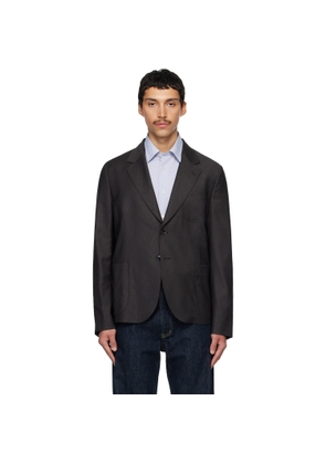 Paul Smith Brown Two-Button Patch Pocket Blazer