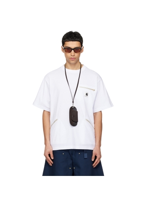sacai White Carhartt WIP Edition Cotton Jersey T-shirt