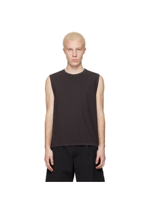 Lady White Co. Black Sleeveless T-shirt
