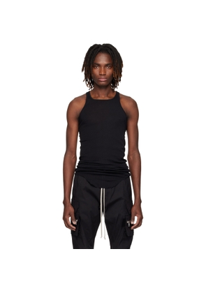 Rick Owens Black Temple Basic Rib Tank Top