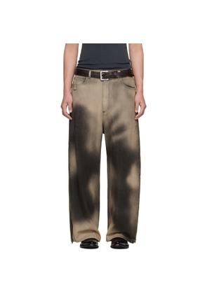 LU'U DAN Gray Side Zip Jeans