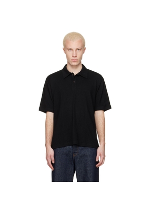 Lady White Co. Black Summer Wool Polo