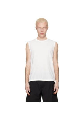 Lady White Co. White Sleeveless T-shirt