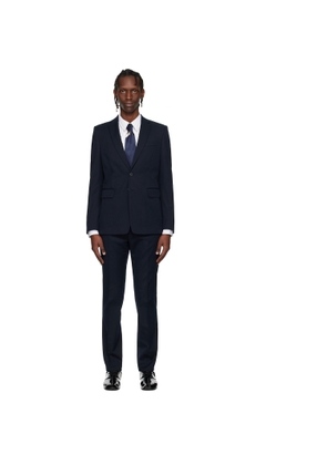 Dries Van Noten Navy Wool-Blend Suit