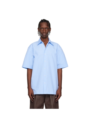 Dries Van Noten Blue Striped Shirt