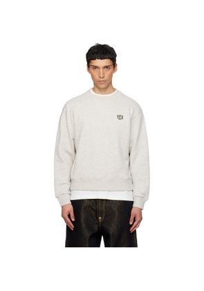 Kenzo Gray Kenzo Paris 'KENZO Wild Tiger' Embroidered Sweatshirt
