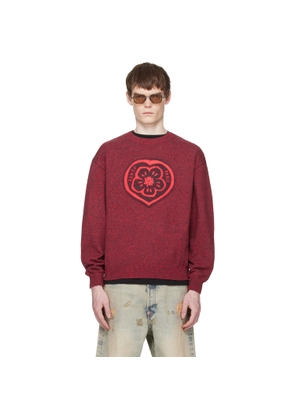 Kenzo Red Kenzo Paris 'KENZO Boke Heart' Sweater