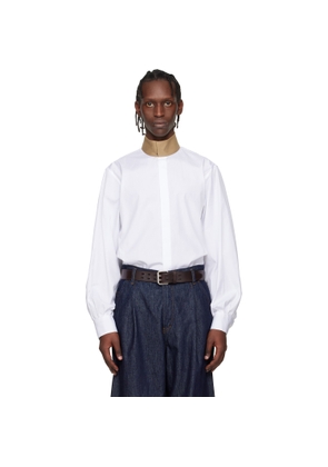 Dries Van Noten White Loose Cotton Shirt