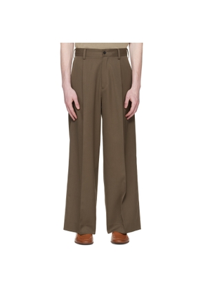 ssstein Taupe Extra Wide Trousers
