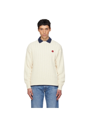 Kenzo Off-White Kenzo Paris 'Boke Flower' Knit Sweater