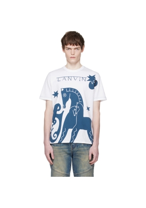 Lanvin White Lunar Year Print T-shirt