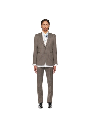 Dries Van Noten Gray Slim-Fit Suit