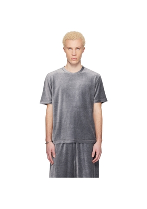 Lanvin Gray Velvet T-shirt